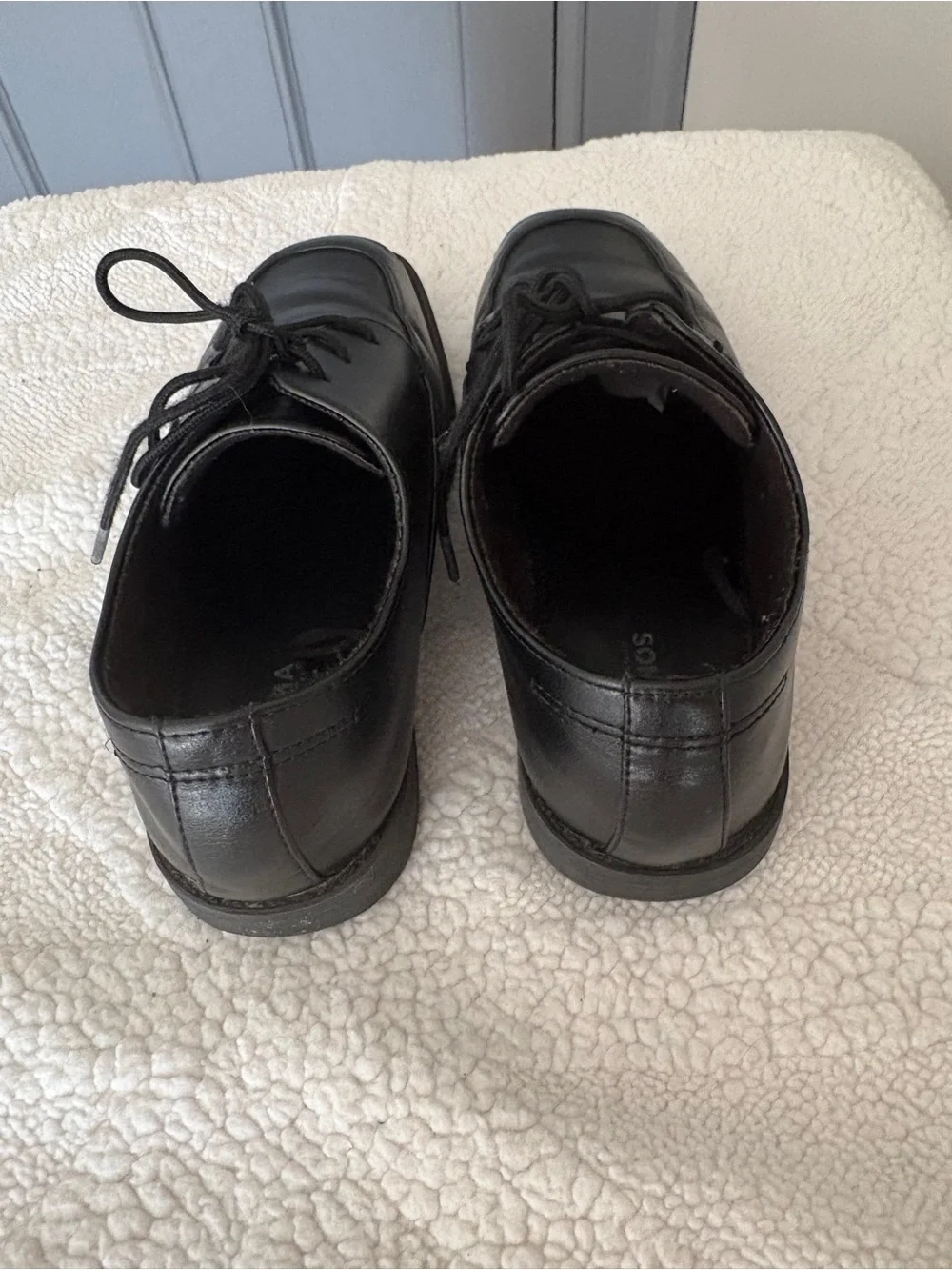 Black Dress Lace-Up Dress Shoes, Youth- big boy 3